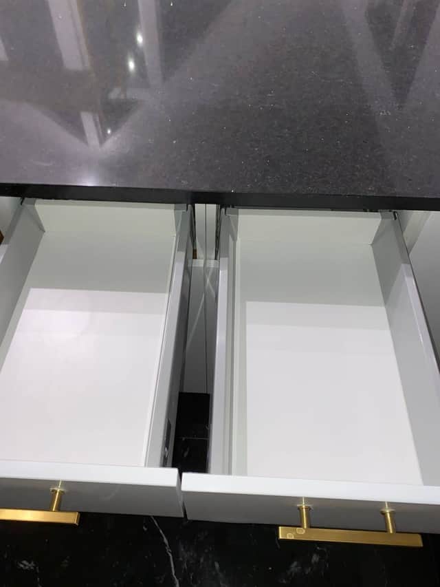 Same cabinets after